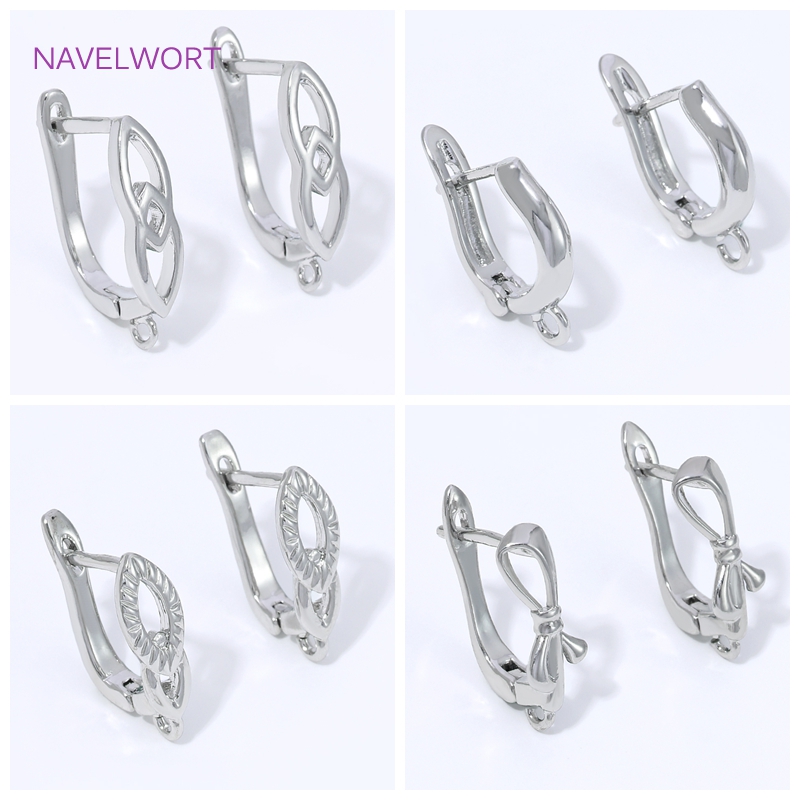 Jewelry Making Items - 18K金メッキ真鍮製イヤリングフッククラスプ、レバーバックイヤワイヤーファスナー、手作りDIYイヤリング製作アクセサリー