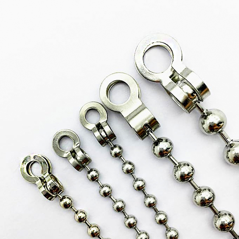 Jewelry Making Class - 30 個のステンレス鋼ボールチェーンコネクタクラスプ 2.0/2.4/3.2/4/5/6/8 ミリメートルボールチェーンエンドキャップノットカバーに適合ジュエリー作成用