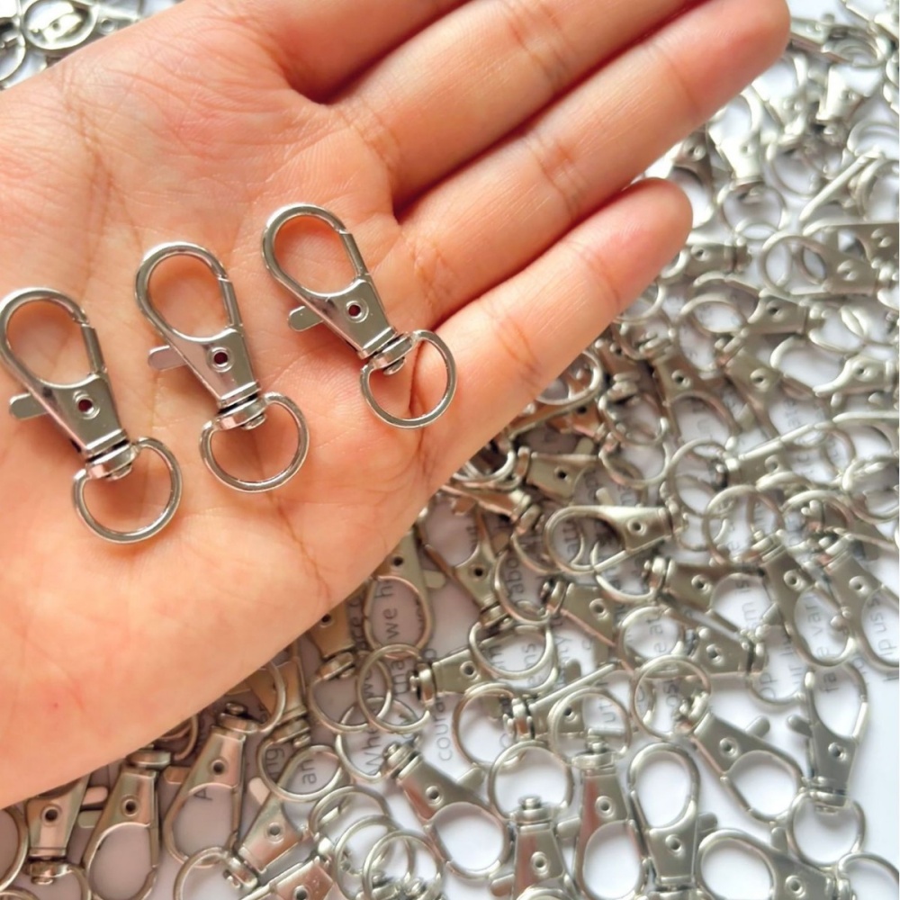 25-200個入り メタルスイベルスナップフック ロブスター - Jewelry Making Rings のレビューと価格