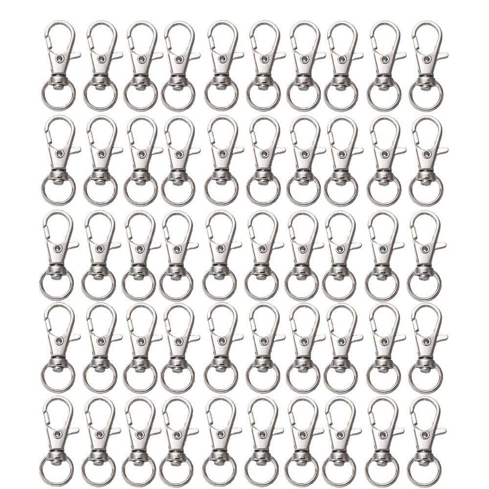 25-200個入り メタルスイベルスナップフック ロブスター - Jewelry Making Rings のレビューと価格