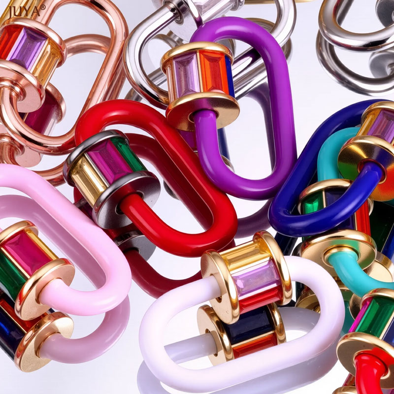 JUYA レインボークリスタルエナメルスクリューカラビナロッ - Jewelry Making Class のレビューと価格