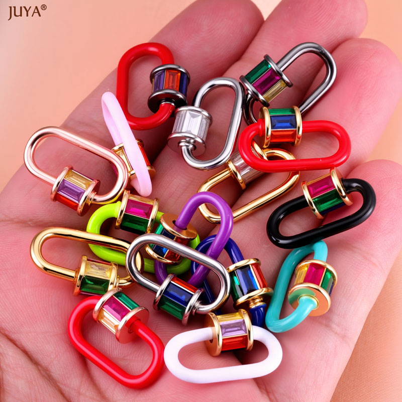 JUYA レインボークリスタルエナメルスクリューカラビナロッ - Jewelry Making Class のレビューと価格