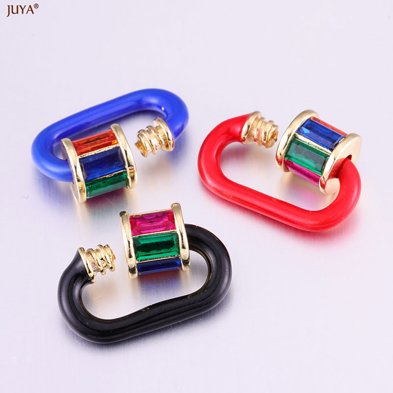 JUYA レインボークリスタルエナメルスクリューカラビナロッ - Jewelry Making Class のレビューと価格
