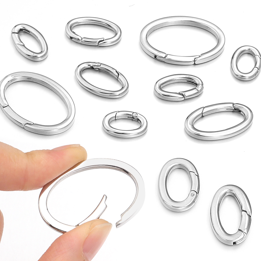 1個 ステンレス製 スプリングクラスプ ジャンプリング オー - Jewelry Making Rings のレビューと価格