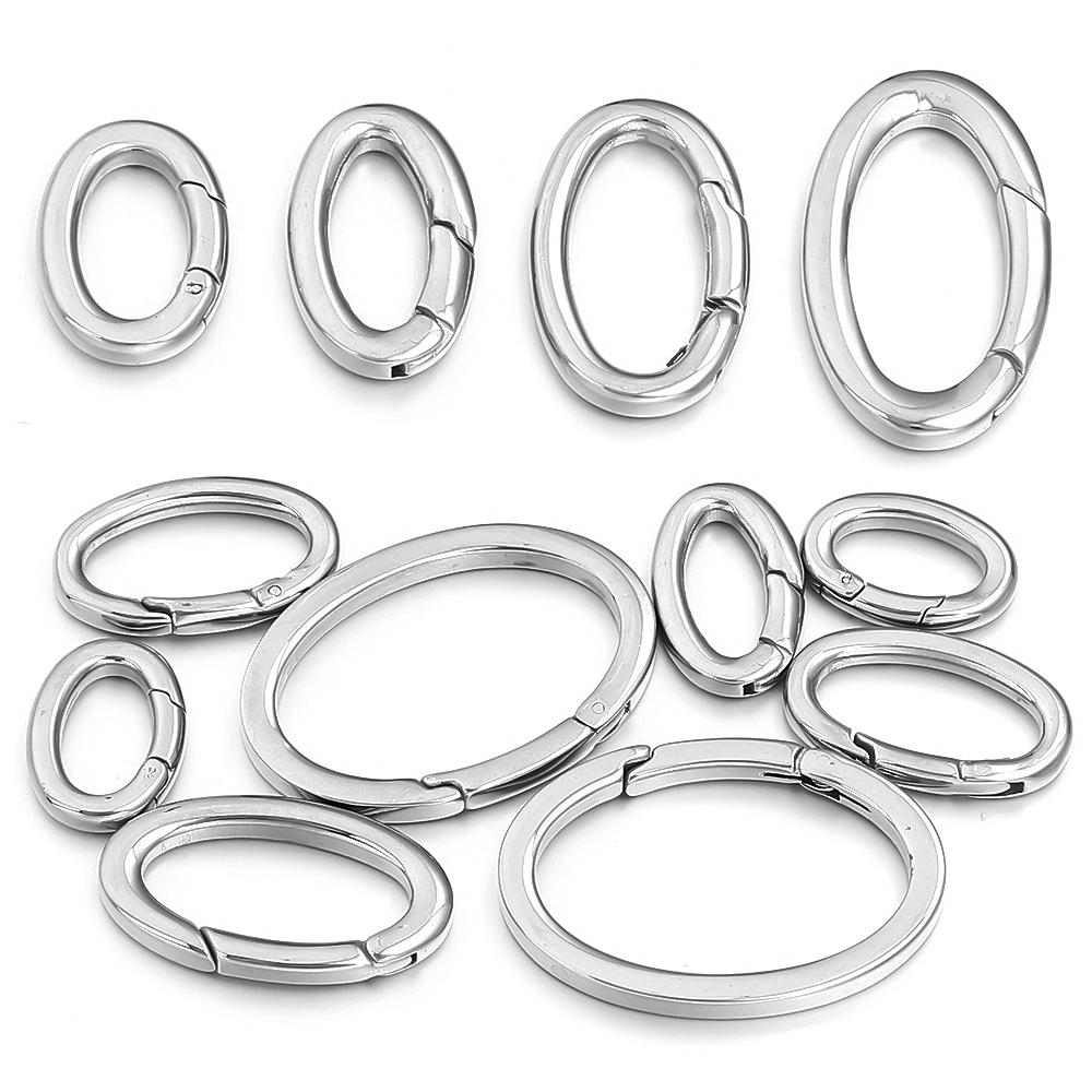 1個 ステンレス製 スプリングクラスプ ジャンプリング オー - Jewelry Making Rings のレビューと価格