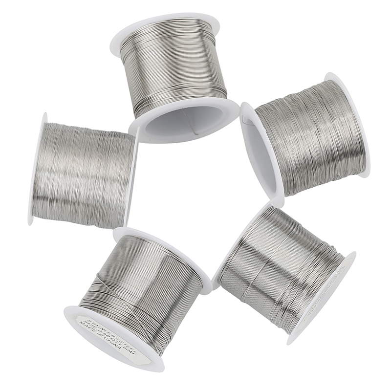 1ロール ステンレス製ビーズワイヤー 強力コード 直径0.2 - Jewelry Making Thread のレビューと価格