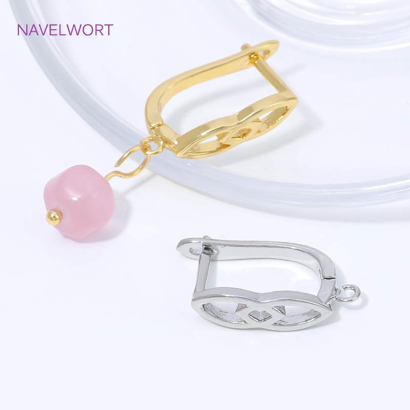18K金メッキ真鍮製イヤリングフッククラスプ、レバーバックイ - Jewelry Making Items のレビューと価格