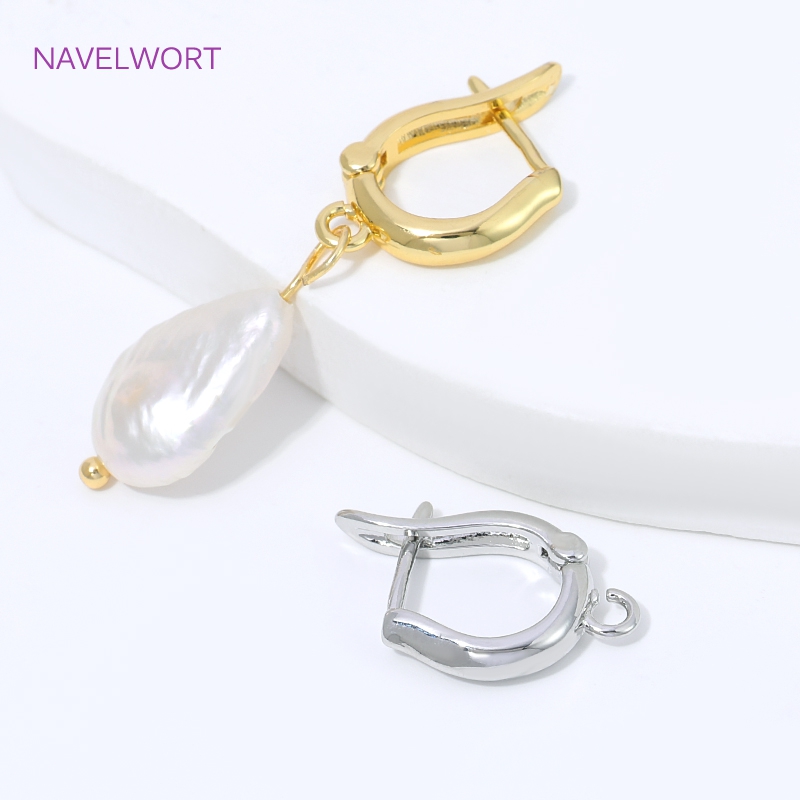 18K金メッキ真鍮製イヤリングフッククラスプ、レバーバックイ - Jewelry Making Items のレビューと価格