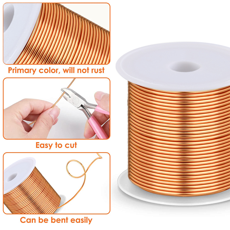 1-3 ロール軟銅線電気培養園芸 0.06-1.2 ミリメー - Jewelry Making Thread のレビューと価格