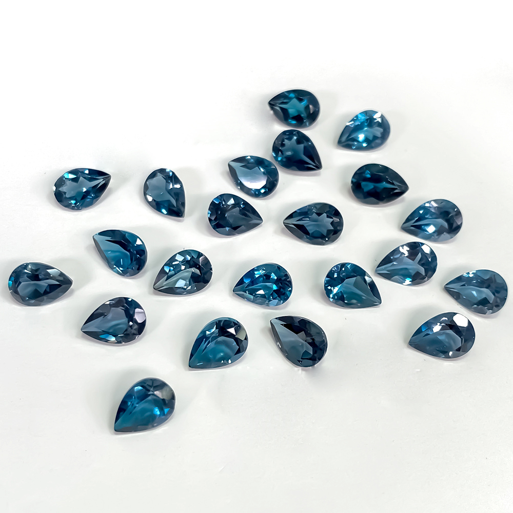20個 本物の天然石 梨型 3x5mm-5x7mm ファセッ - Jewelry Making London のレビューと価格