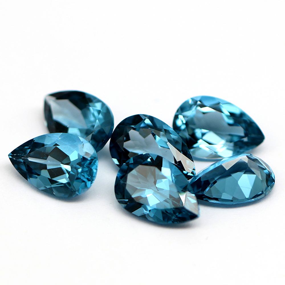 20個 本物の天然石 梨型 3x5mm-5x7mm ファセッ - Jewelry Making London のレビューと価格