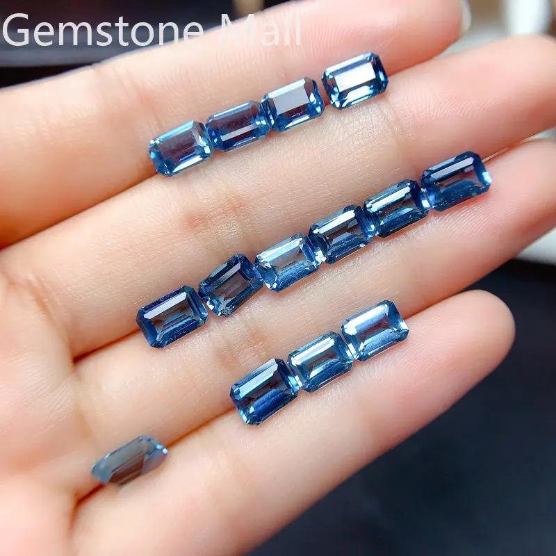 エメラルド カット ナチュラル トパーズ 4 ミリメートル  - Jewelry Making London のレビューと価格