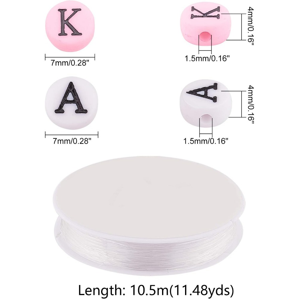 ジュエリー作り用のギリシャ文字ビーズ,ストレッチブレスレット - Jewelry Making Thread のレビューと価格