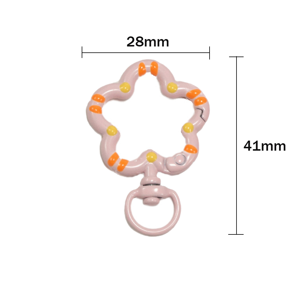 5 個フラワーメタルロブスター爪クラスプスイベルストラップト - Jewelry Making Rings のレビューと価格