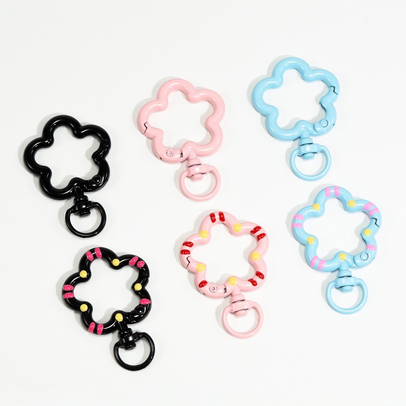 5 個フラワーメタルロブスター爪クラスプスイベルストラップト - Jewelry Making Rings のレビューと価格