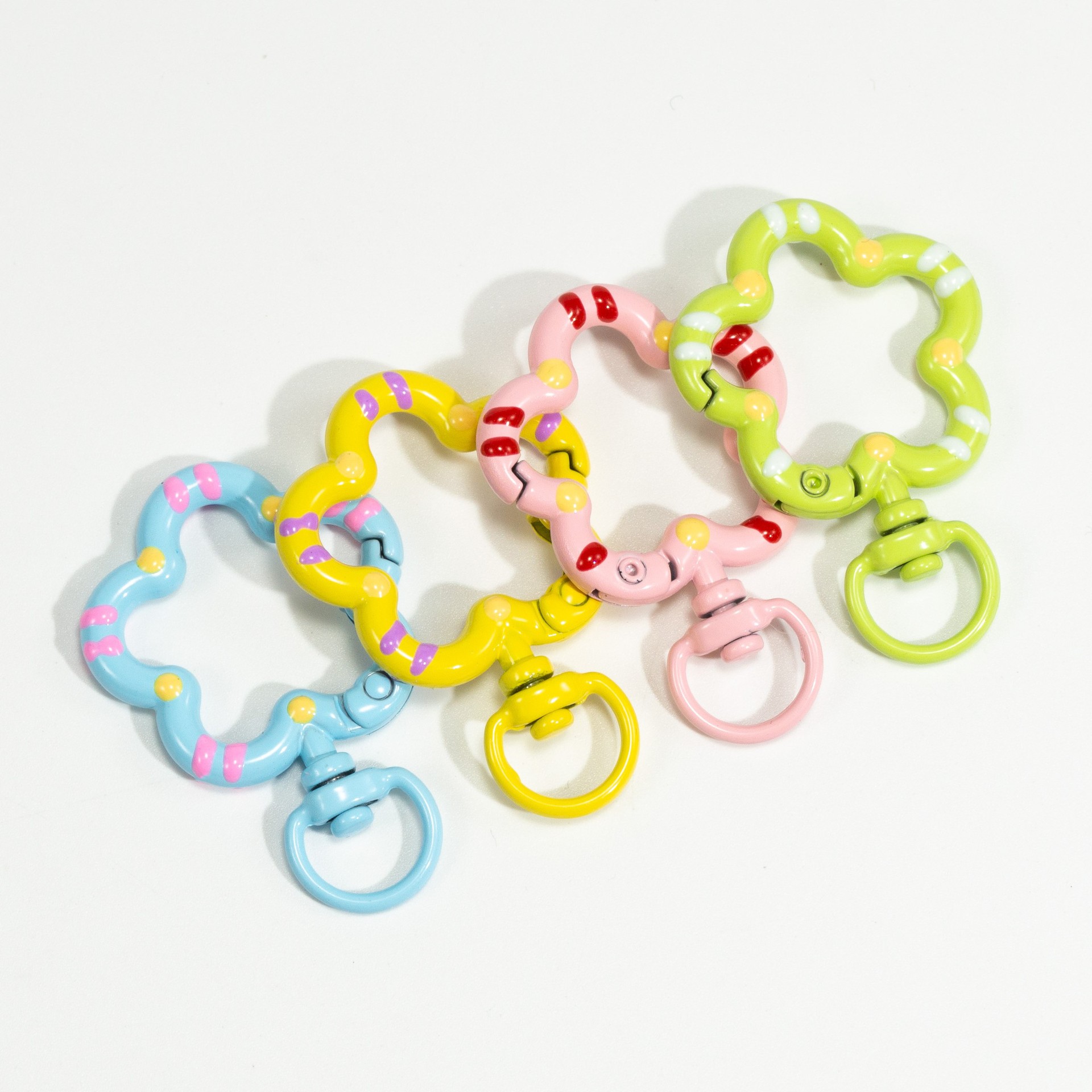 5 個フラワーメタルロブスター爪クラスプスイベルストラップト - Jewelry Making Rings のレビューと価格