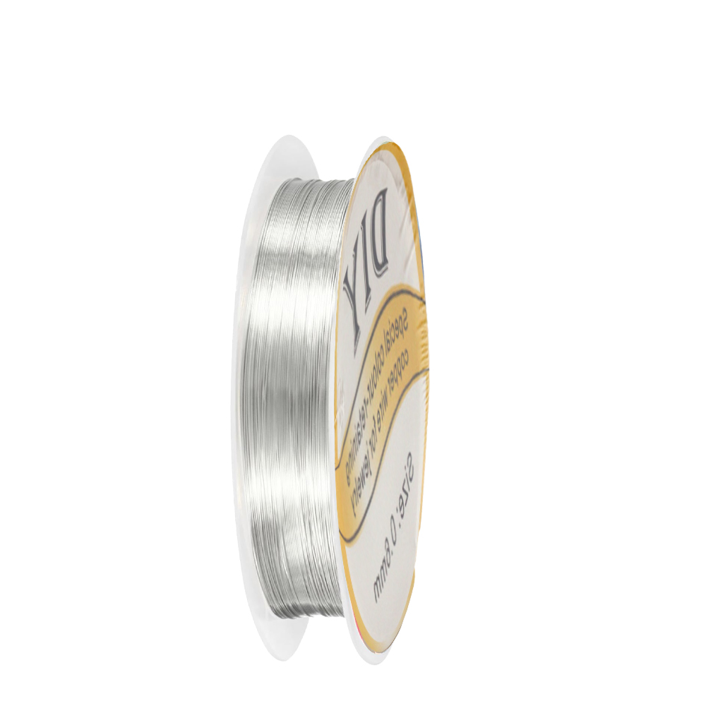 1ロール シルバー銅線 0.3/0.4/0.5/0.6/0. - Jewelry Making Thread のレビューと価格