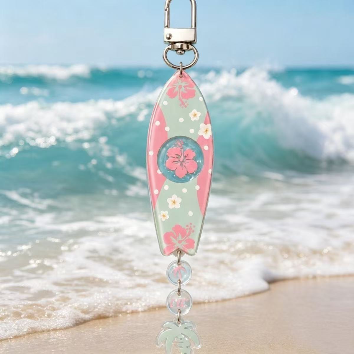 INS ハワイアンサーフボード型アクリルキーホルダーセット  - Jewelry Making Kits のレビューと価格