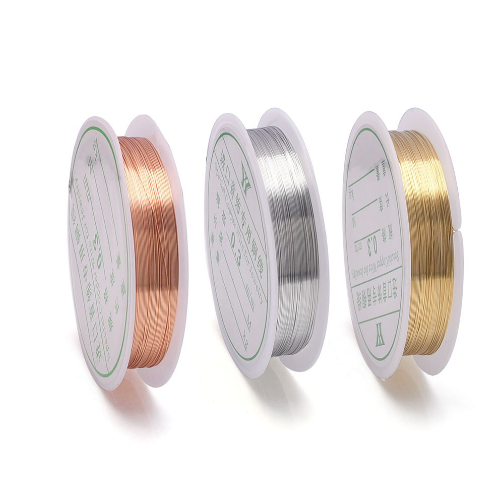 0.2-1mm ジュエリーワイヤー、クラフトワイヤー、変色し - Jewelry Making Thread のレビューと価格
