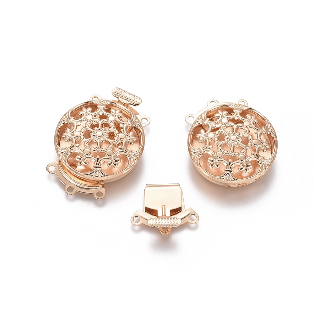 10セット真鍮フラワーマルチストランドボックスクラスプ、3ス - Jewelry Making Kits のレビューと価格