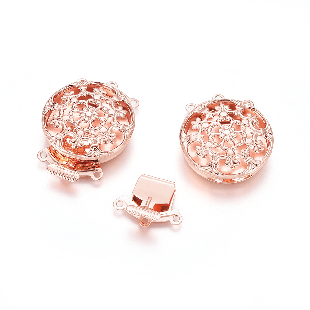 10セット真鍮フラワーマルチストランドボックスクラスプ、3ス - Jewelry Making Kits のレビューと価格