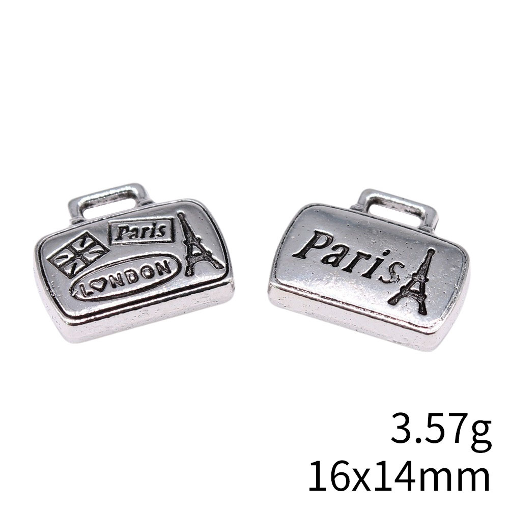 Wysiwyg-ラゲッジバッグチャームペンダント、アンティー - Jewelry Making London のレビューと価格