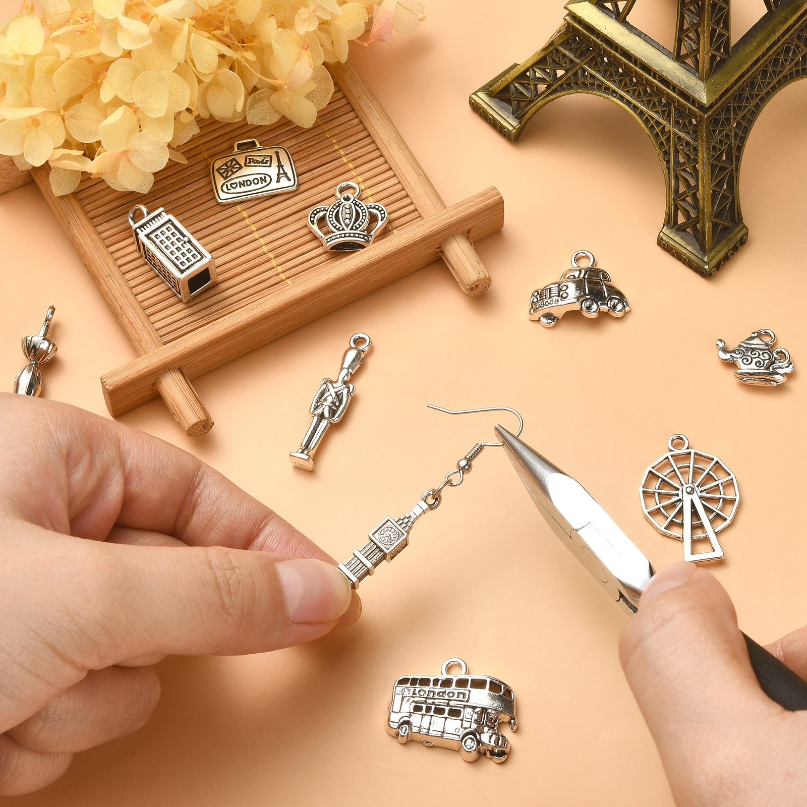 PandaHall 100個入り 10種類 ロンドンテーマチ - Jewelry Making London のレビューと価格