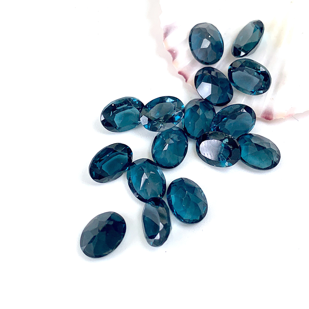 20個 10個 ロンドンブルートパーズ オーバル 6x8-7 - Jewelry Making London のレビューと価格