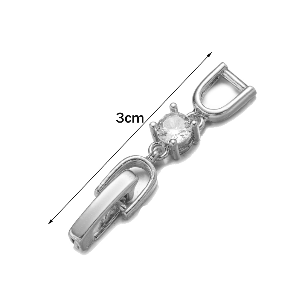 5 個ホワイトゴールドメッキクリスタルラインストーンフォール - Jewelry Making Kits のレビューと価格