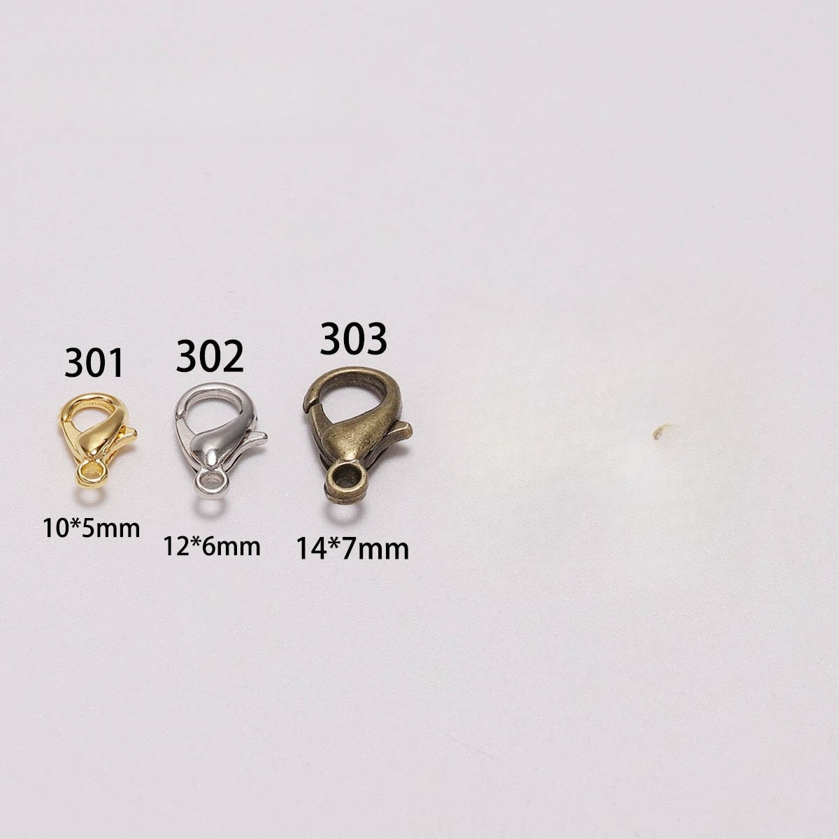 100個入り 9mm 12mm 14mm 亜鉛合金ロブスター - Jewelry Making Class のレビューと価格