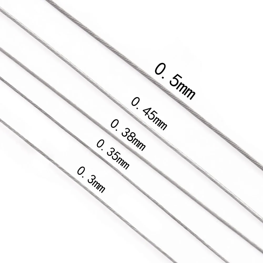 328フィート/100メートル 7本撚りステンレス鋼ビーズス - Jewelry Making Thread のレビューと価格