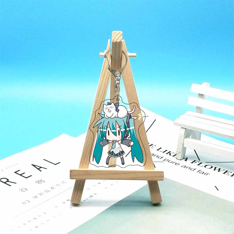 初音ミクアニメアクリルかわいいフィギュアバッグチャームキーリ - Jewelry Making Rings のレビューと価格