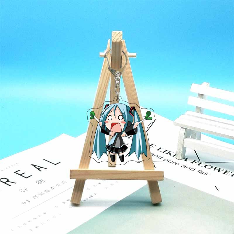 初音ミクアニメアクリルかわいいフィギュアバッグチャームキーリ - Jewelry Making Rings のレビューと価格