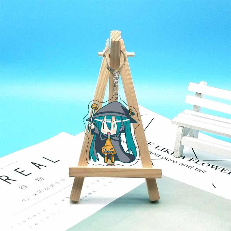 初音ミクアニメアクリルかわいいフィギュアバッグチャームキーリ - Jewelry Making Rings のレビューと価格