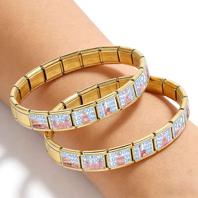 ステンレス製DIYブレスレット ゴールドのおしゃれなチャーム - Jewelry Making Newcastle のレビューと価格