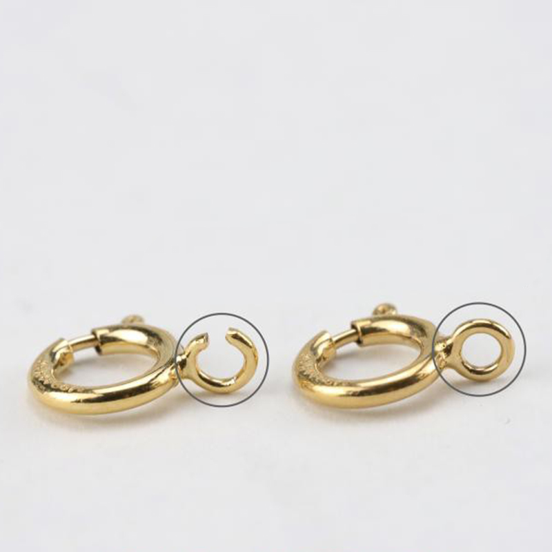 14K金張りスプリングリングクラスプフック、ブレスレットネッ - Jewelry Making Rings のレビューと価格