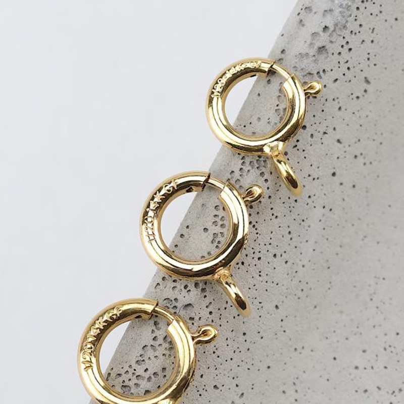 14K金張りスプリングリングクラスプフック、ブレスレットネッ - Jewelry Making Rings のレビューと価格