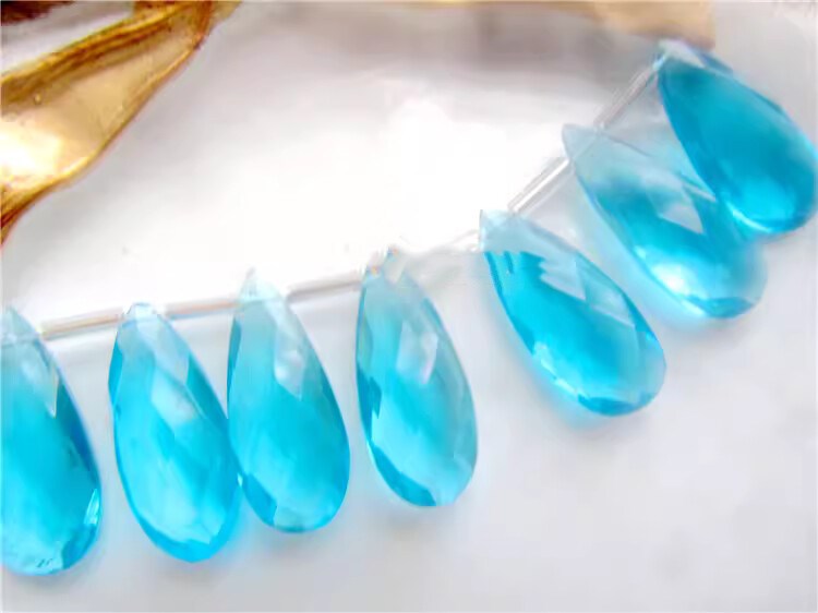 2 個ルースビーズロンドンブルーカラーカッパーストーンドロッ - Jewelry Making London のレビューと価格