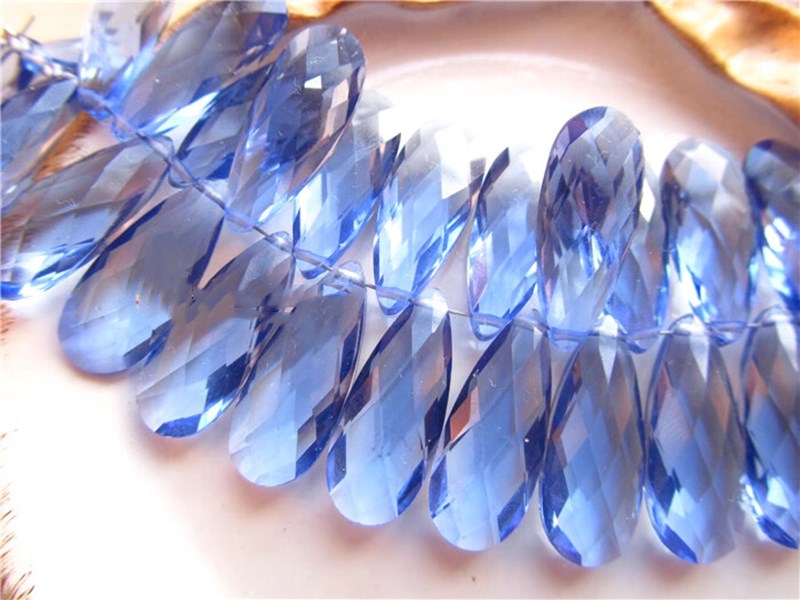 2 個ルースビーズロンドンブルーカラーカッパーストーンドロッ - Jewelry Making London のレビューと価格